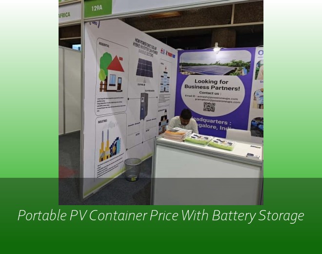 Portable PV Container Price With Battery Storage